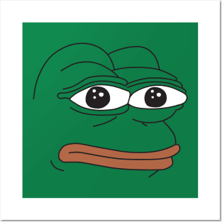 Rare Pepe Face Posters and Art